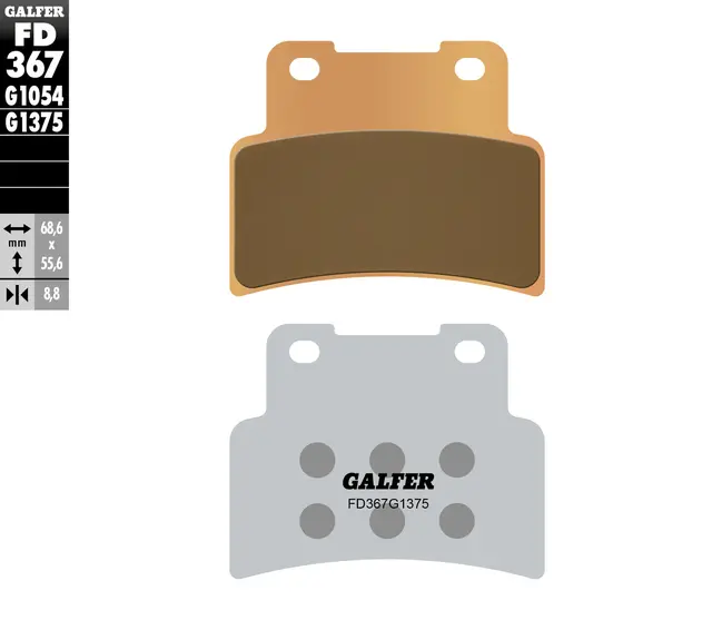 Galfer Bremseklosser, Sinter, Sport MTR/YZF-R 125 