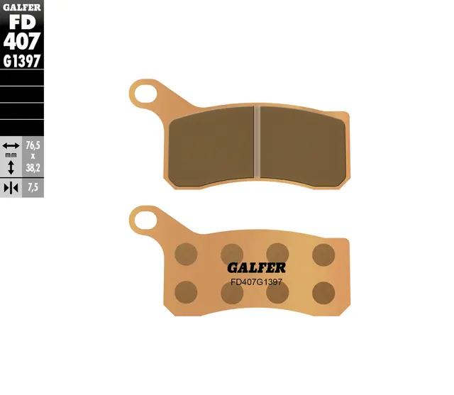 Galfer Bremseklosser, Sinter, Quads Kvalitetsklosser for ATV/UTV 
