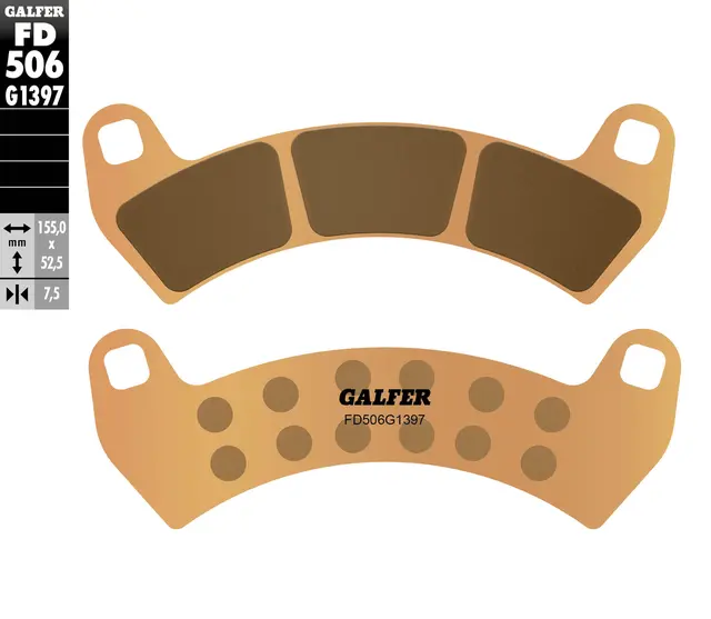 Galfer Bremseklosser, Sinter, Quads Offroad-kloss for ATV/UTV 