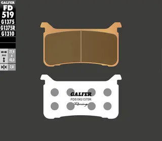 Galfer Bremseklosser, Sinter Sport, Racing