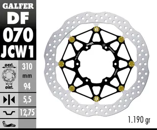Galfer Bremseskive, Floatech Floatech 310X5.5mm (Front)