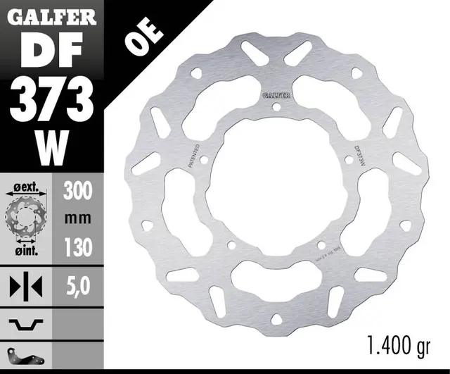 Galfer Bremseskive, W, Fast, 300x5.5mm 