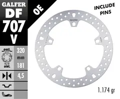 Galfer Bremseskive, Fast Rund, 320x4.5mm