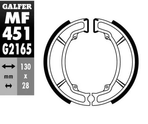 Galfer Bremsesko, MF - GZ 451-Yamaha