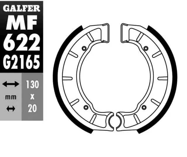 Galfer Bremsesko, MF - GZ 622-DERBI 