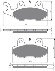 Goldfren Bremseklosser - Kawa/Yamaha+ Klosser front
