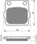 Goldfren Bremseklosser - Honda/Kawa/Suz+ Off Road - Klosser bak