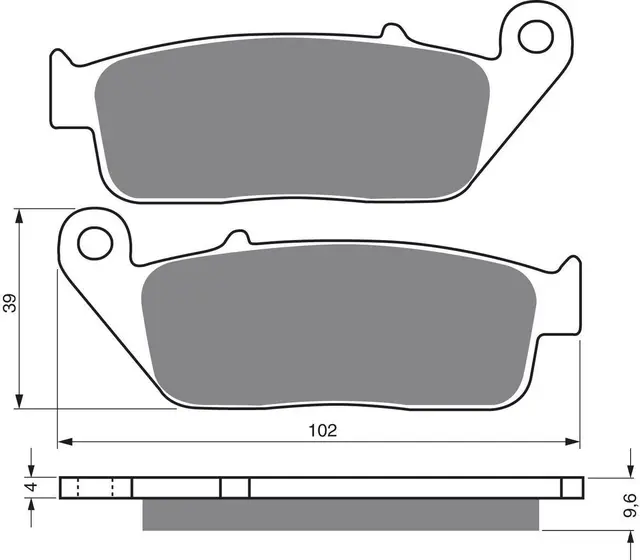 Goldfren Bremseklosser - Honda/Yamaha+ Klosser bak 