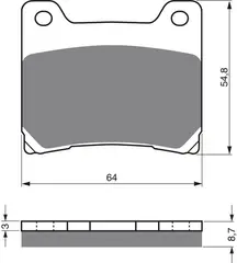 Goldfren Bremseklosser - Yamaha Klosser front