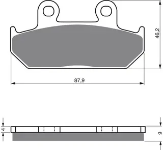 Goldfren Bremseklosser - Cagiva/Honda Klosser front