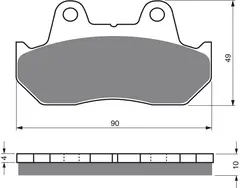 Goldfren Bremseklosser - Honda+ Klosser front