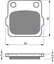 Goldfren Bremseklosser - Honda/Suz/Yama CR, CRM, RM, LT TM, YZ, YZM