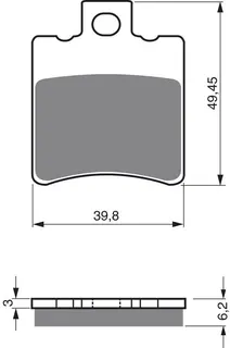 Goldfren Bremseklosser - Honda/Yamaha Kvalitetsklosser for de fleste forhold