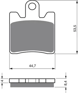 Goldfren Bremseklosser - Yamaha/Triumph Klosser front
