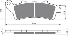Goldfren Bremseklosser - Honda/Victory Klosser foran