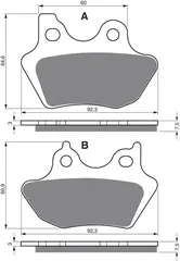 Goldfren Bremseklosser - Harley Davidson Klosser bak