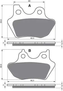 Goldfren Bremseklosser - Harley Davidson Klosser bak