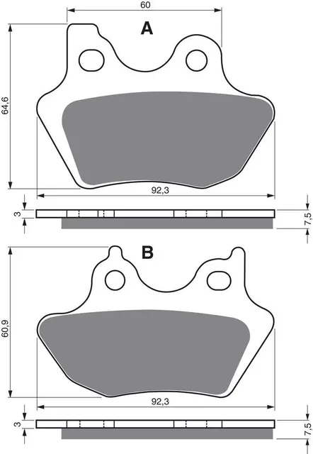 Goldfren Bremseklosser - Harley Davidson Klosser bak 