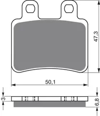 Goldfren Bremseklosser - Derbi/Yamaha+ Klosser front