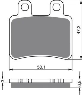 Goldfren Bremseklosser - Derbi/Yamaha+ Klosser front