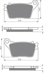 Goldfren Bremseklosser - Honda/Kawa/Suz+ Klosser bak