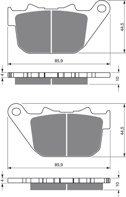 Goldfren Bremseklosser - Harley Davidson Klosser bak 