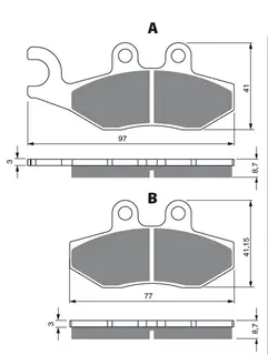 Goldfren Bremseklosser - Gilera/Piaggio+ Aprilia, Peugeot, Vespa