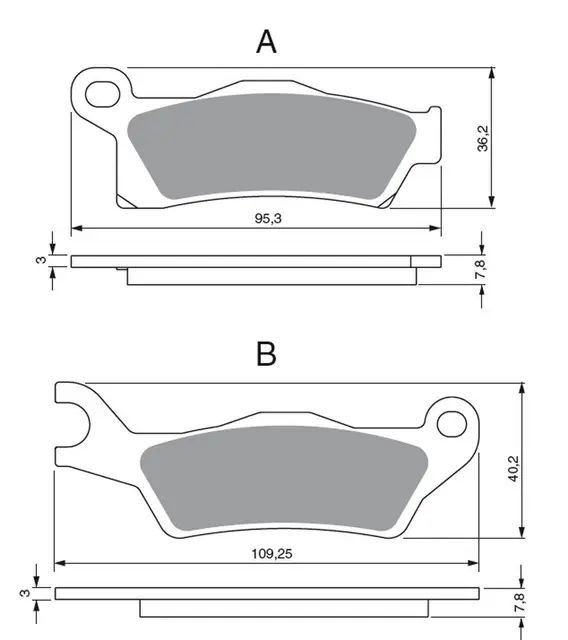 Bremseklosser - BRP Can-Am Outlander, Renegade, 450-1000cc 