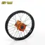 Haan Bakhjul 18x4.25 - HQ/KTM 901/790,RU Sort Ring ,Oransje Nav, Std Eiker/Nipp