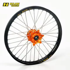 Haan Framhjul 21x2,15 - HQ/KTM 790-1290R Sort Ring, Oransje Nav/Nipp, Std Eiker