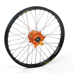 Haan Framhjul 21x1,85 - KTM 950/990 Svart Ring/Eiker, Oransje Nav/Nippler