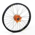 Haan Framhjul 21x1,60 - KTM/HQ, 22mm Sort Ring/Oransje Nav, Std Eiker/Nippler