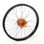 Haan Framhjul 21x1,60 - KTM/HQ, 22mm Sort Ring/Oransje Nav, Std Eiker/Nippler