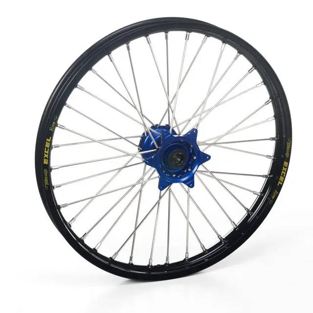 Haan Framhjul 19x1,60 - Yamaha YZ80/85 Svart Ring, Blått Nav, Høy type 