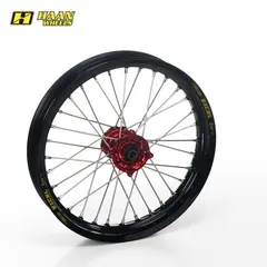 Haan Framhjul 19x1,40 - Honda CRF150R Sort Ring, Rødt Nav 07->, Høy Type