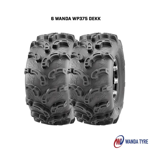Hjulpakke 56 - Can-Am 6x6 Wanda P375 E4, ITP Hurricane - Sort 