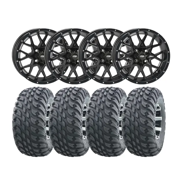 Hjulpakke 57 - Japanske 4x4 - 27"/12" Wanda VS3020 Storm E4, ITP Hurricane 