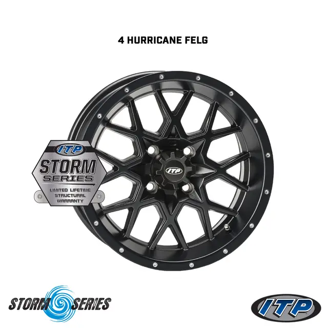 Hjulpakke 57 - Japanske 4x4 - 27"/12" Wanda VS3020 Storm E4, ITP Hurricane 