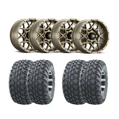 Hjulpakke 58 - Can-Am 6x6 - 27"/14'' Wanda VS3020 E4, ITP Hurricane - Bronse