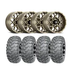 Hjulpakke 61 - Can-Am 4x4 - 26"/14'' Wanda P3035 E4, ITP Hurricane - Bronse
