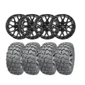 Hjulpakke 69 - Japanske 4x4 - 30&quot;/14&#39;&#39; Wanda P3036 E4, ITP Hurricane - Sort