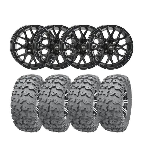 Hjulpakke 69 - Japanske 4x4 Wanda P3036 E4, ITP Hurricane - Sort 