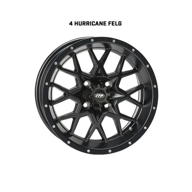 Hjulpakke 69 - Japanske 4x4 Wanda P3036 E4, ITP Hurricane - Sort 