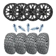 Pigghjulpakke 69 - Can-Am 4x4 Wanda P3036 E4, ITP Hurricane - Sort