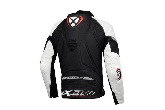 Ixon Vortex 3 Jakke Sort/hvit 2-delt racing skinndress 