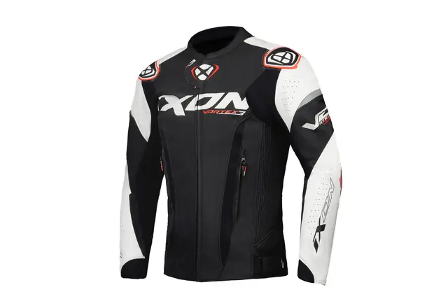 Ixon Vortex 3 Jakke Sort/hvit 2-delt racing skinndress 