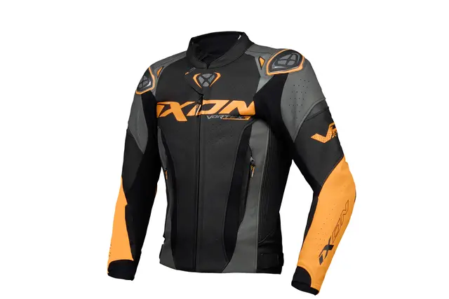 Ixon Vortex 3 Jakke Sort/oransj 2-delt racing skinndress 