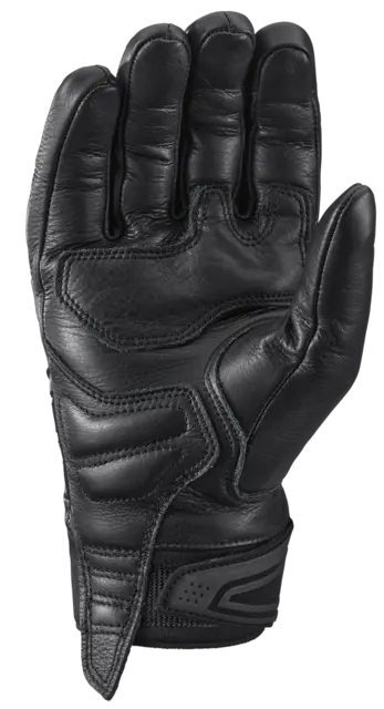 Ixon Mig 2 Leather vintage hansker Sort Kort roadster-hanske for varme dager 