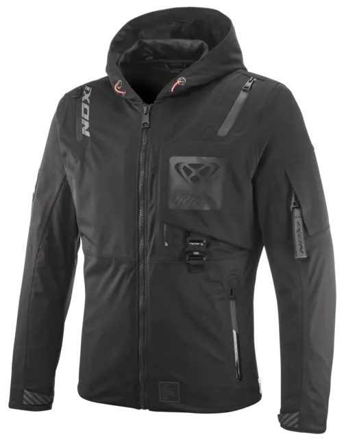 Ixon M-Quarter Jakke Sort Laminert softshell, 4veis-stretch, Urban 