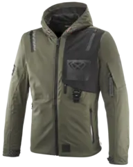Ixon M-Quarter Jakke Khaki/Sort Laminert softshell, 4veis-stretch, Urban